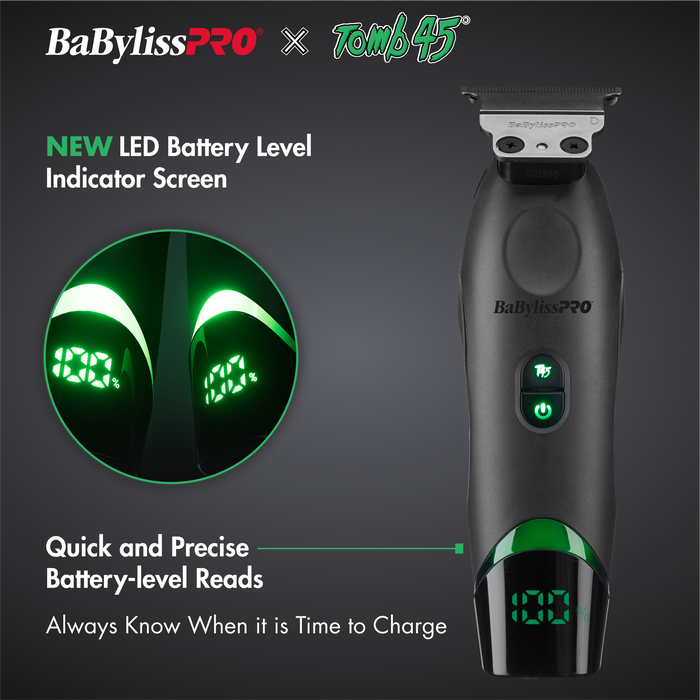 BaBylissPRO x Tomb45® Wireless-Charging Hair Trimmer | BaBylissPRO